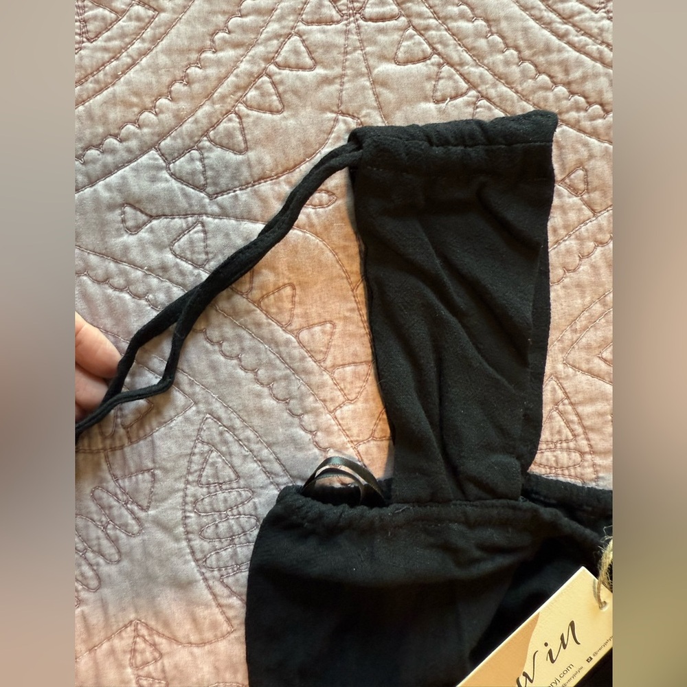 Very J Black Ruffled Romper - Picture 14 of 14